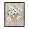 Stupell Industries Beige Neutral Flowers Floater Framed Canvas Wall Art Design by Nan